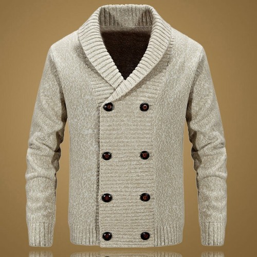 mens double breasted sweater